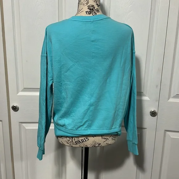 Women's Athleta Sundown Sweatshirt 2.0 in "Gulf Green" - Picture 5 of 8